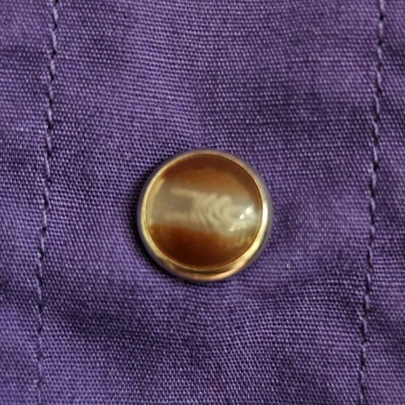 Roper Mens Purple Western Shirt 100% Cotton Long Sleeve With Snap Buttons, L - Picture 6 of 9